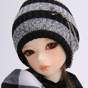 (8-9) Chain Beanie (Gray)