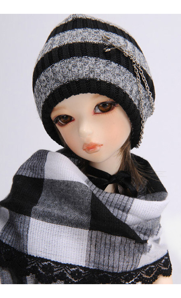 (8-9) Chain Beanie (Gray)