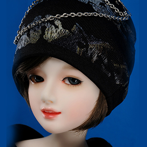 (8-9) Chain Oldish Beanie (Gold & Black)