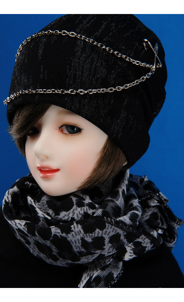 (8-9) Chain Refinish Beanie (Black)