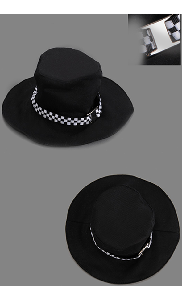 (8-9) Chess Fedora (Black)