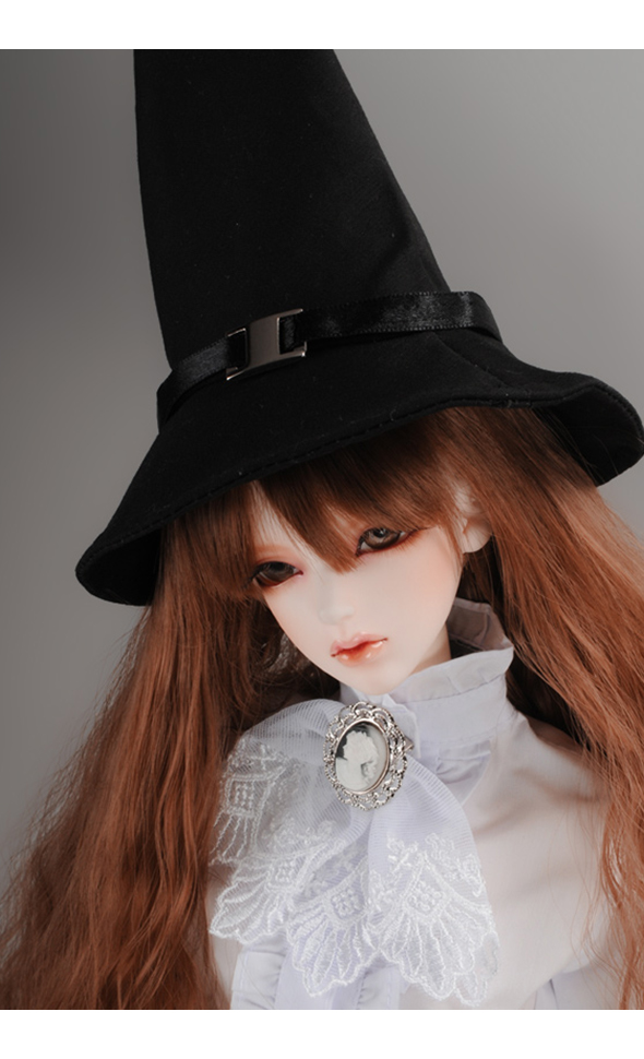 (8-9) Witch cone Hat (Black)