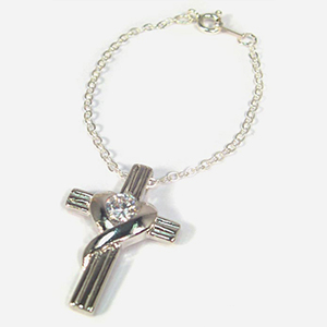 SD & MSD - Silver heart cross