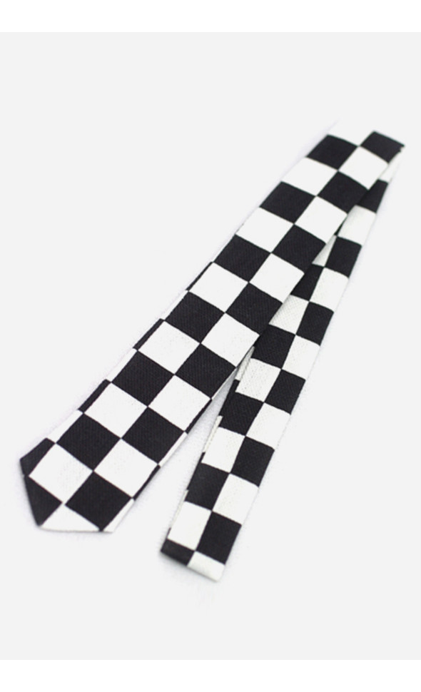 Model Doll Size - Pattern Necktie(Black&White)