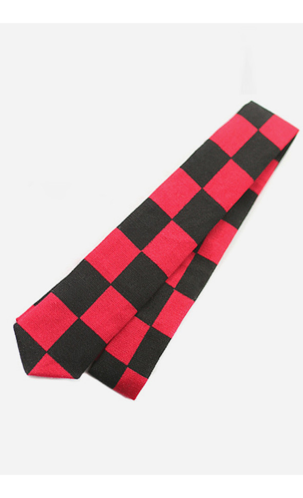 MSD - Pattern Necktie(Black&Red)