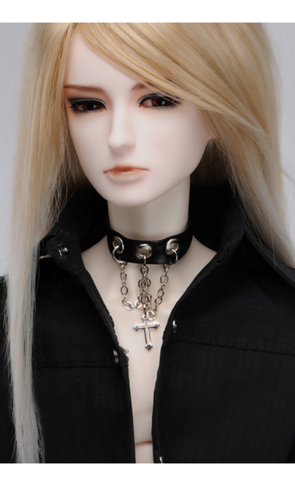 SD & Model - Cross Echo Choker (Black ; Only For Man)