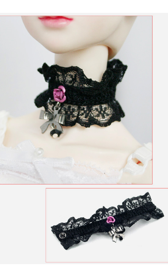 SD - Rose Choker (Black)[F3-4-4]