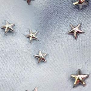 8mm Star Stud (Silver/5Piece)