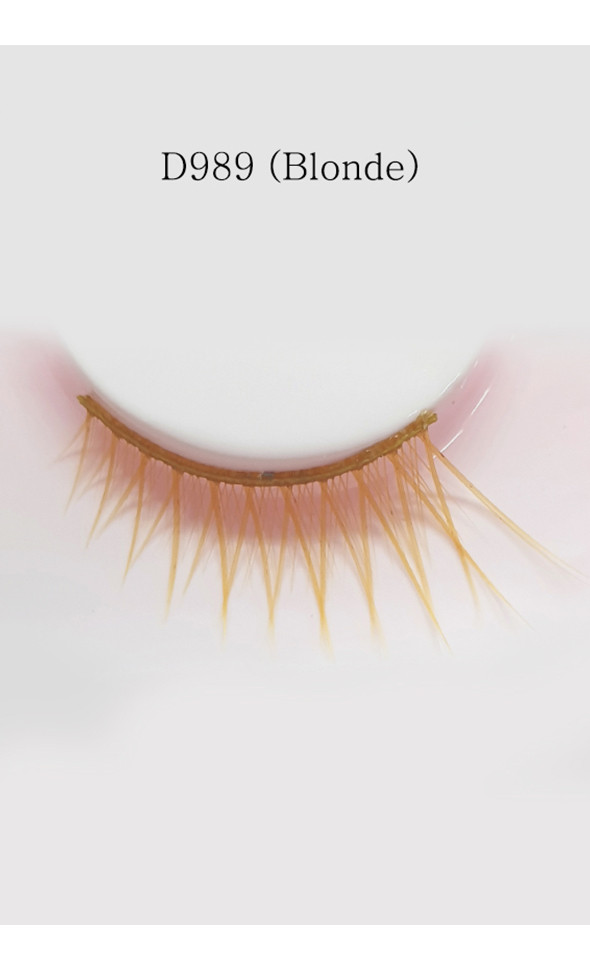 Eyelashes for dolls - D989 (Blonde)