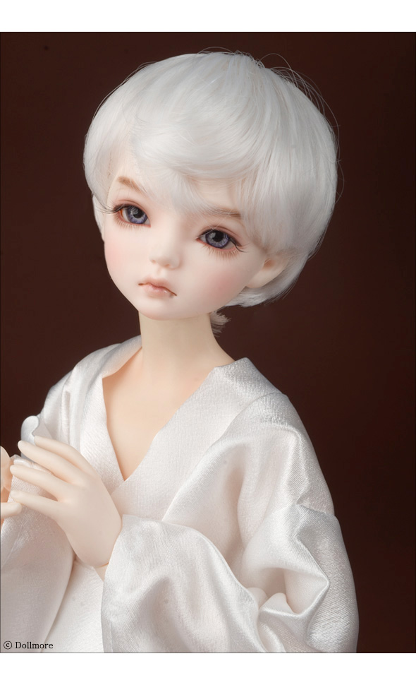 (7-8) Zeke Short Cut Wig (White)