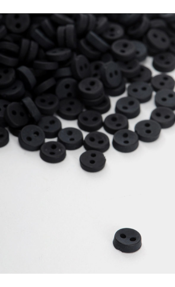 5.5 mm Round Simple button (Black)