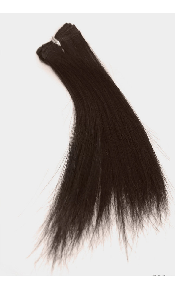Human hair straight string Hair : D Brown (#2)