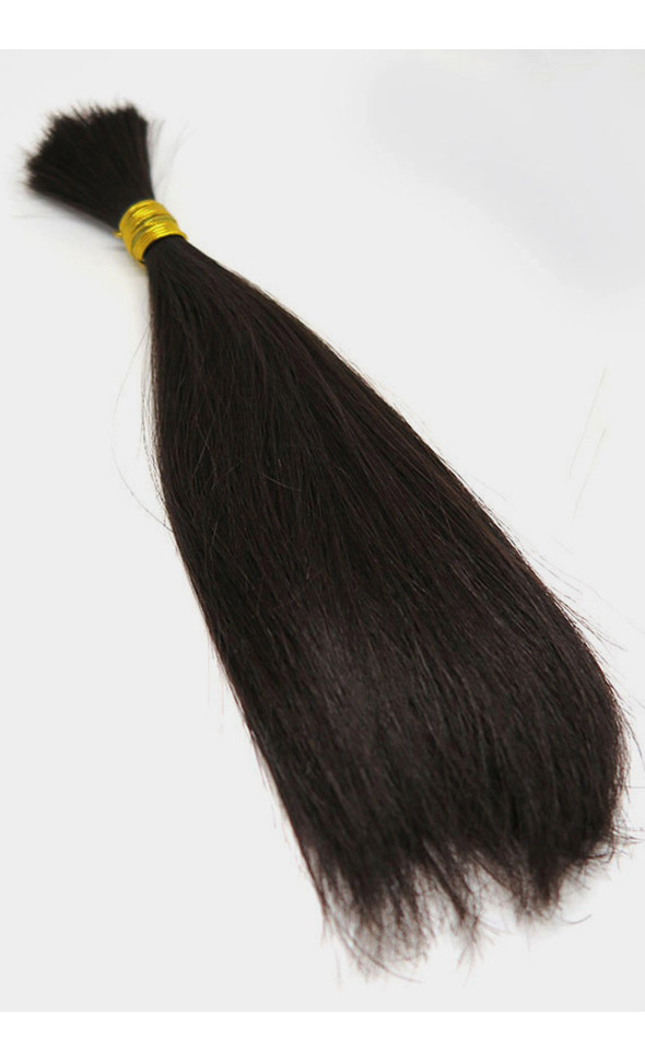 Human hair Straight Hair : Black (#1A)
