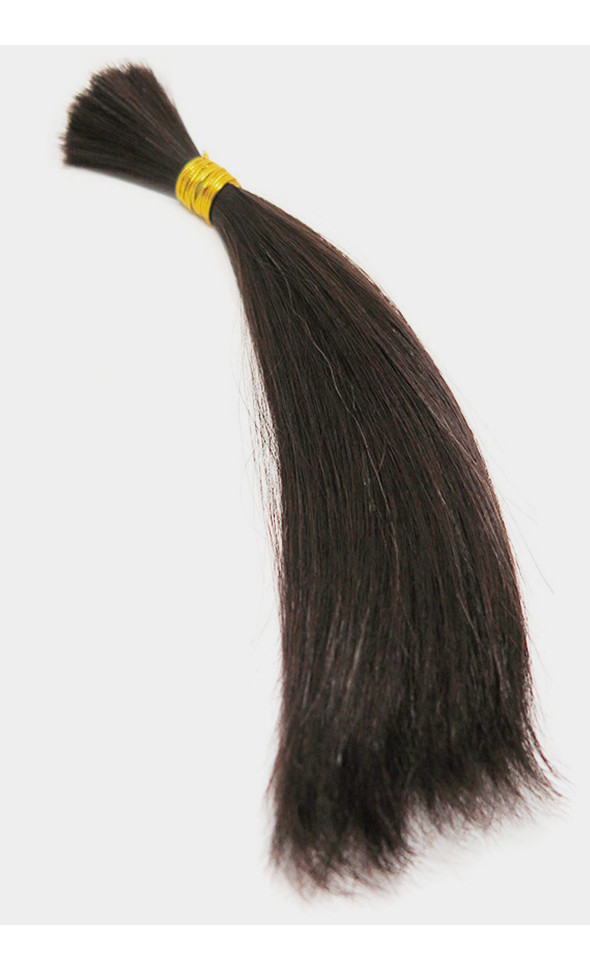 Human hair Straight Hair : D Brown (#2)