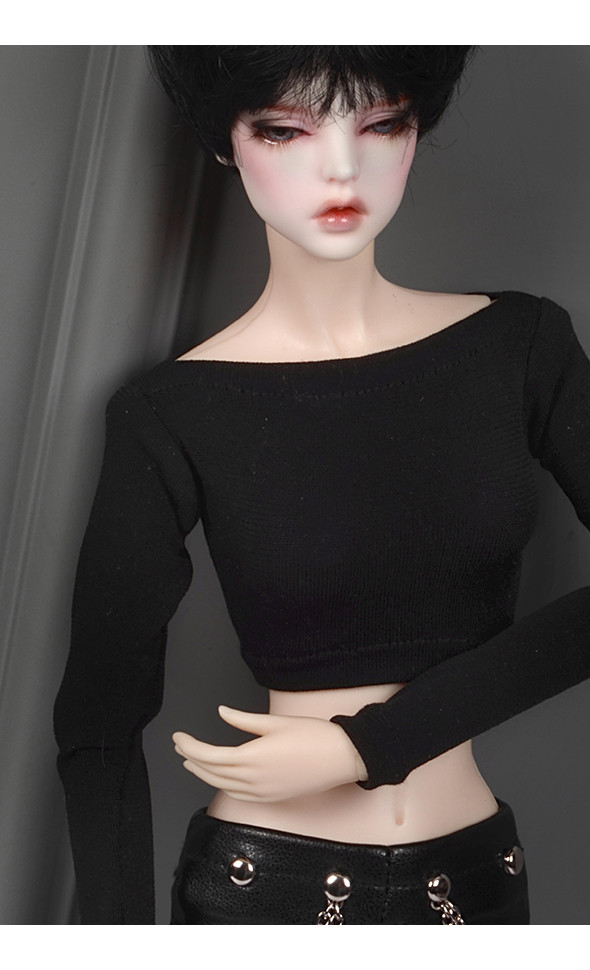 Fashion Doll Size - UM22 Crop T (Black)