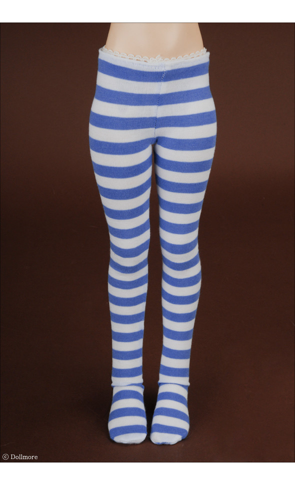MSD - SMK Striped Panty Stocking (Aqua Blue)
