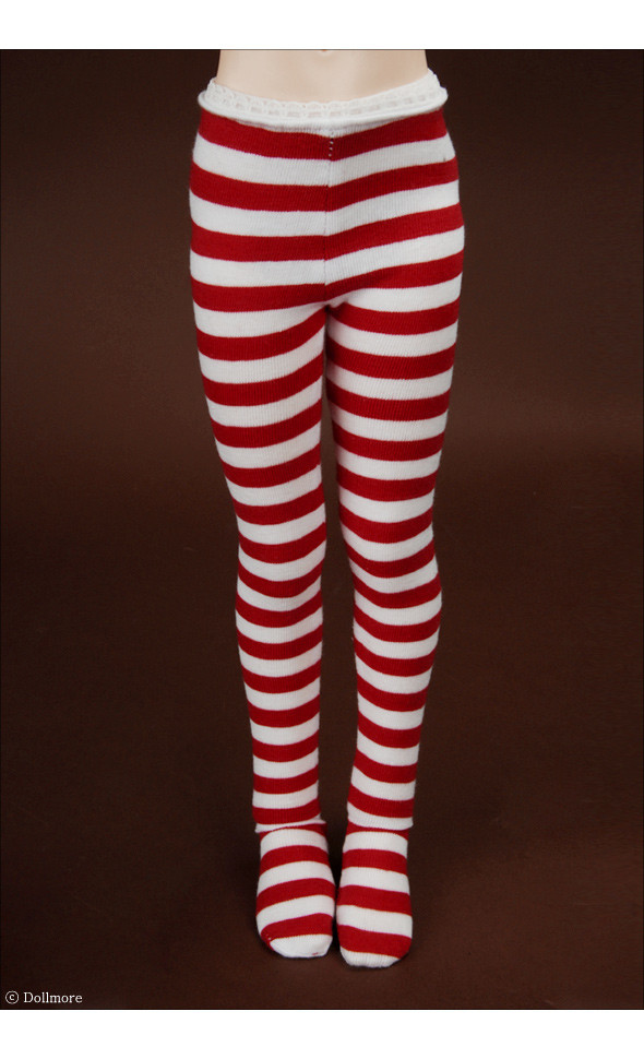 MSD - SMK Striped Panty Stocking (Red)