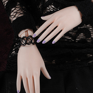 MSD & SD - Tattoo Choker & Bracelet (Black)[L2]