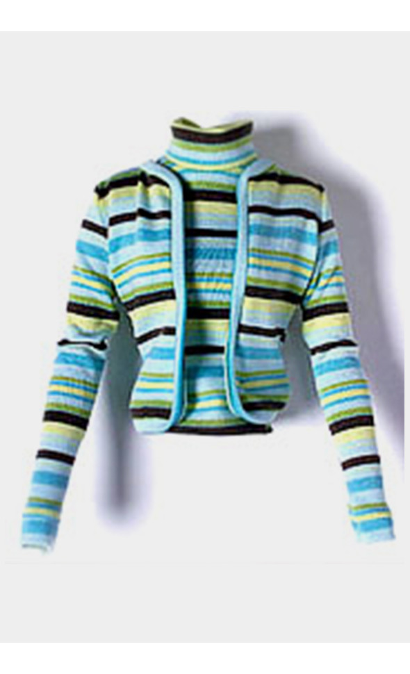 (2003) Cabana Stripes Green Sweater Set