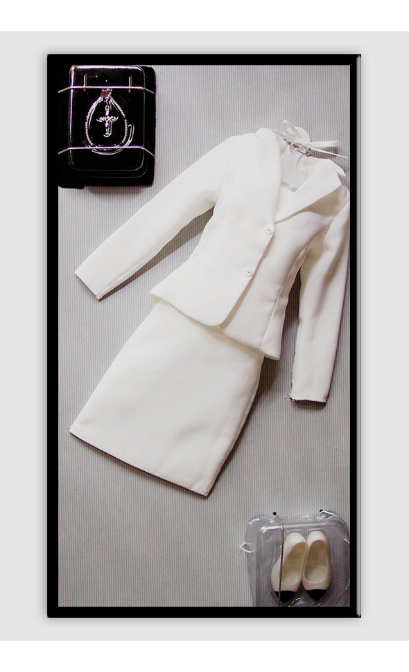 Princess Diana White Suit Ensemble