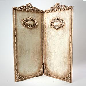 Antique Two Panel Partition (ONBT-001/DB)