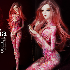Model Doll F - Addict Pink ; Tattoo Lasia - LE10