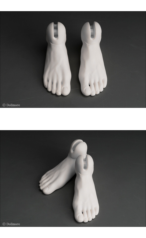 Model Doll Man Feet Set - Basic Feet Set (white)