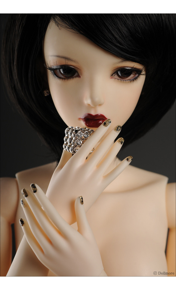 Model Doll Woman Hand Set - Nailart Hand (S.Gold) - LE30