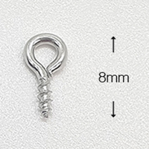 9자 나사못 9핀못 (Silver/8mm/5개)