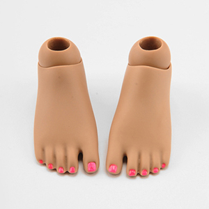 Dollmore Kid Feet Set - Feet Set For Flip Flops & Geda (Suntan)