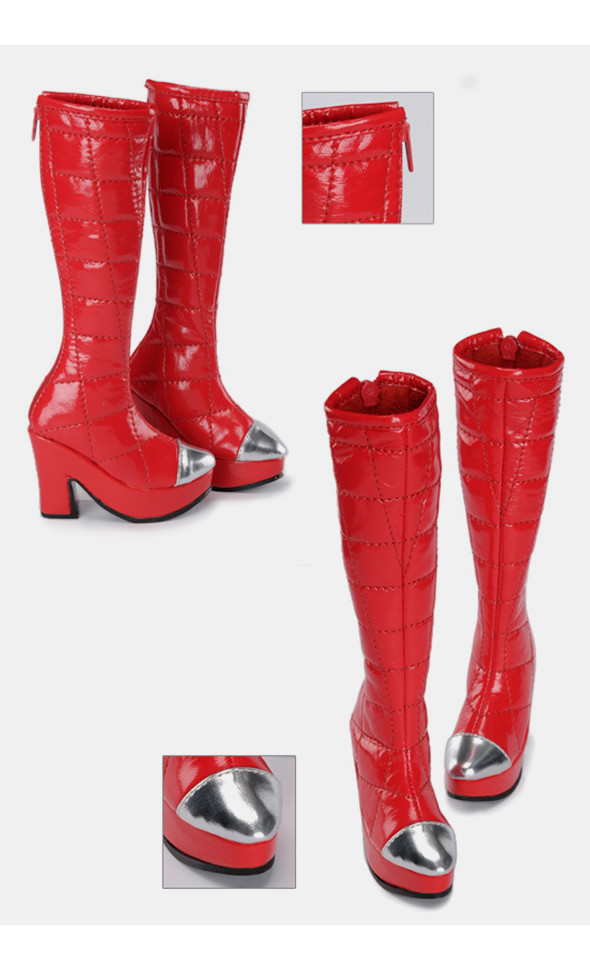 (Damage Sale) Model Doll F(high heels) Boots - Hio Boots (Red)
