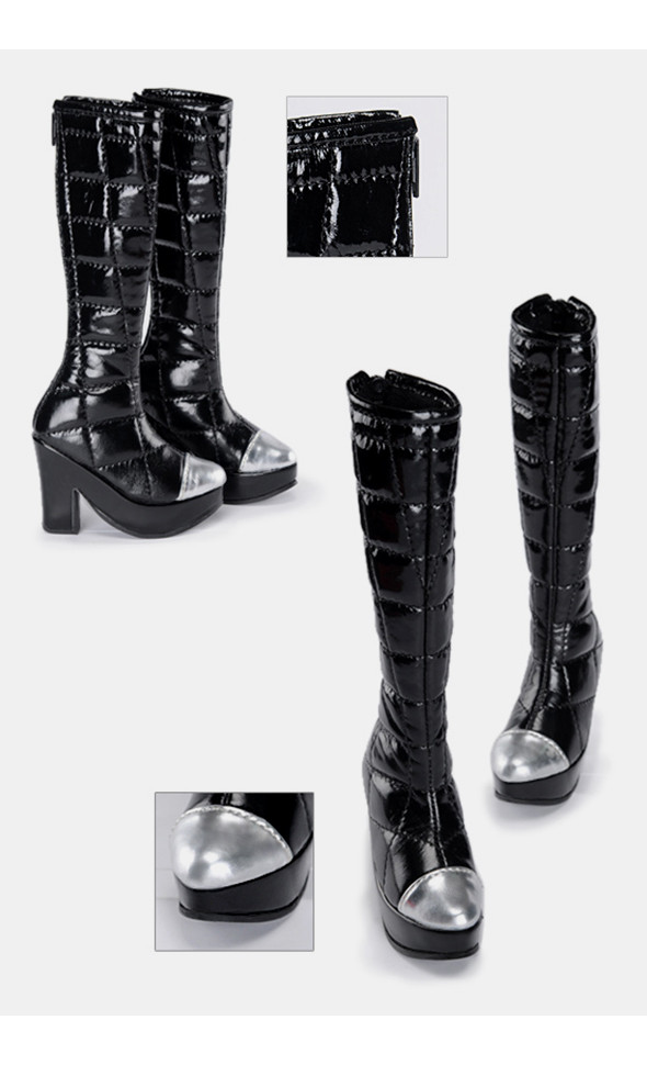 (Damage Sale) Model Doll F(high heels) Boots - Hio Boots (Black)