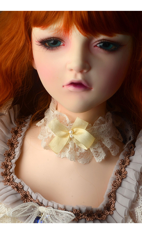 (Pre-Order) Trinity Doll Size - RJ Neck Deco Collar (White)