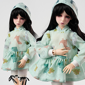 MSD - Zoo Hoody Dress (Blue)