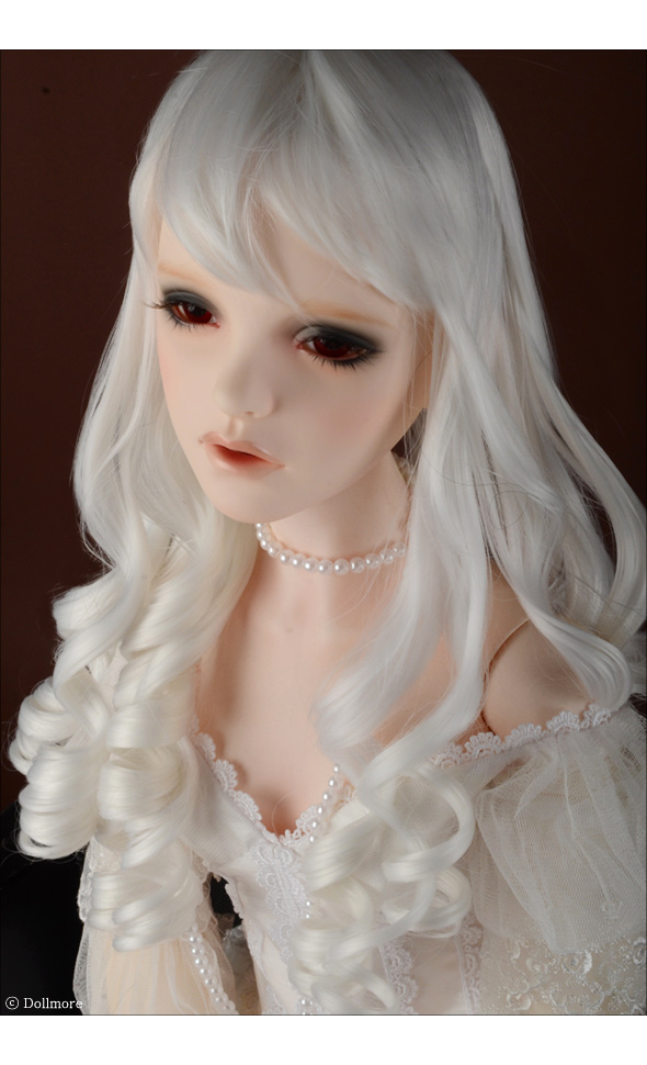 (13-14) Crispated Wig (White)