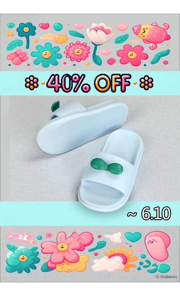 Period Discount) Dear Doll Size - Voang Slipper Shoes (Sky) ~Until 6/10