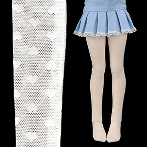 MSD - Heart Ami Band Stocking (White)