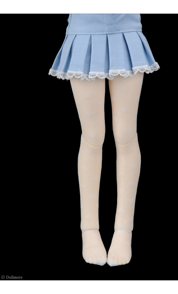 MSD - Heart Ami Band Stocking (White)