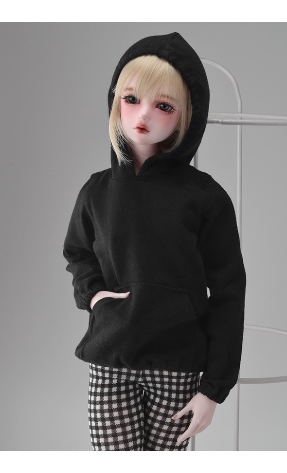 SD - Basic Hood T shirt (Black)[B1-5-3]
