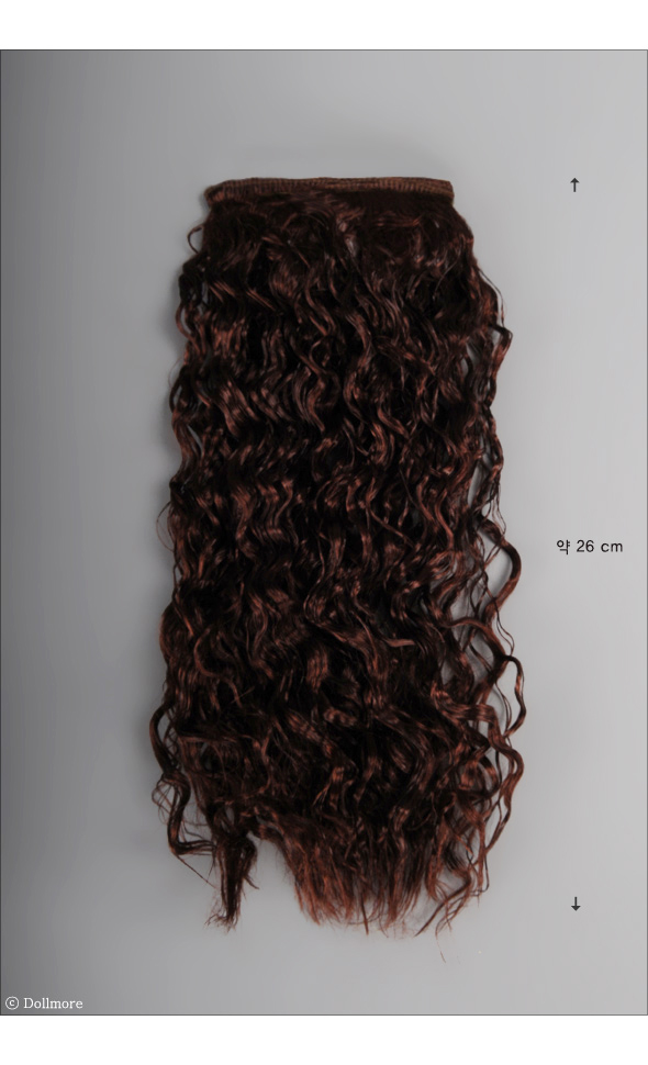 Mohair Soft Long Wave string Hair : R.Brown (SM35)