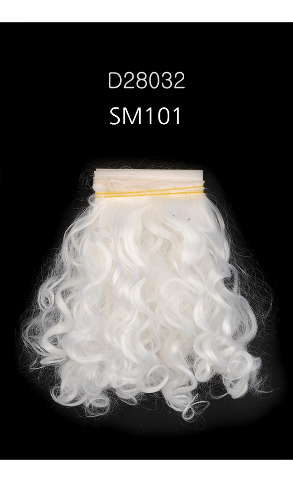 Mohair Wave string Hair (A-type) : White (SM101)