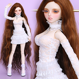 MSD - Reko Lace Dress Set (White)