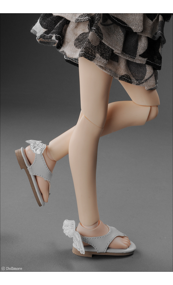 (Damage) MSD - KKM Flip Flop Wing Shoes (White)