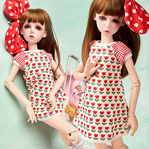 MSD Size - BRMM Dress Set (Red)