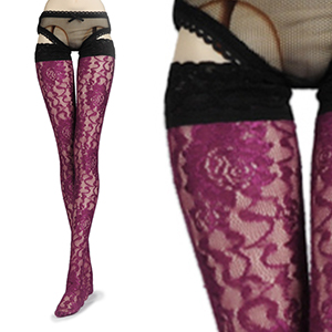 Model F - Yasisi Band Stockings (D.Pink)