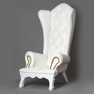 (Damage Sale Item) Model doll size - Dollmore Haute Sofa (Leather White)