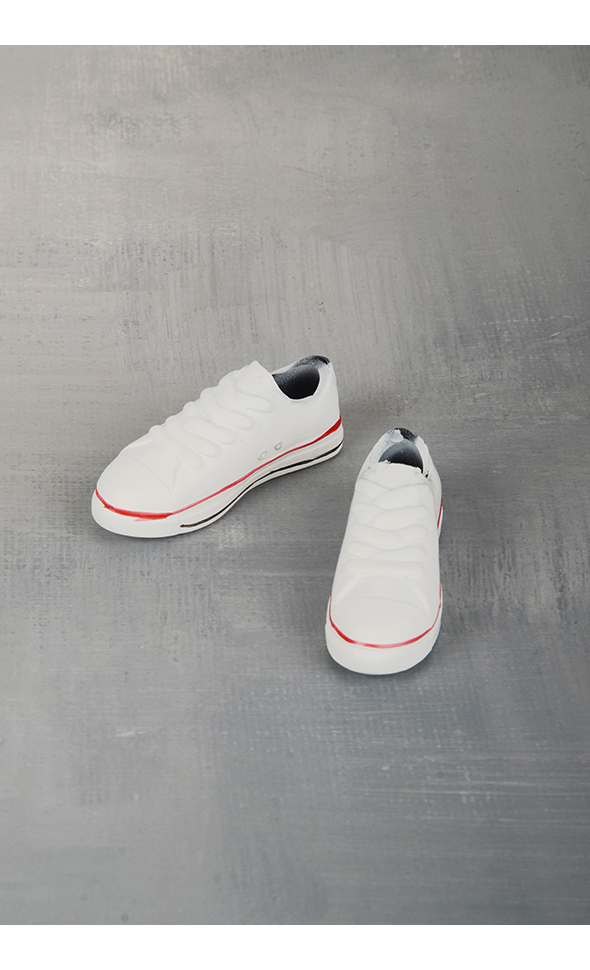 12inch 1/6 MM BJD Doll Sneakers (White/4.6cm)