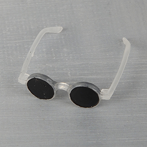 12inch doll - Round Glasses (Black White)