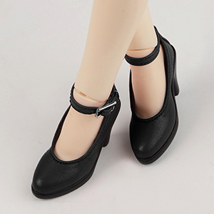 MSD (high heels) Shoes - Pointed Toe Shoes (Black)