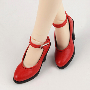 MSD (high heels) Shoes - Pointed Toe Shoes (Red)